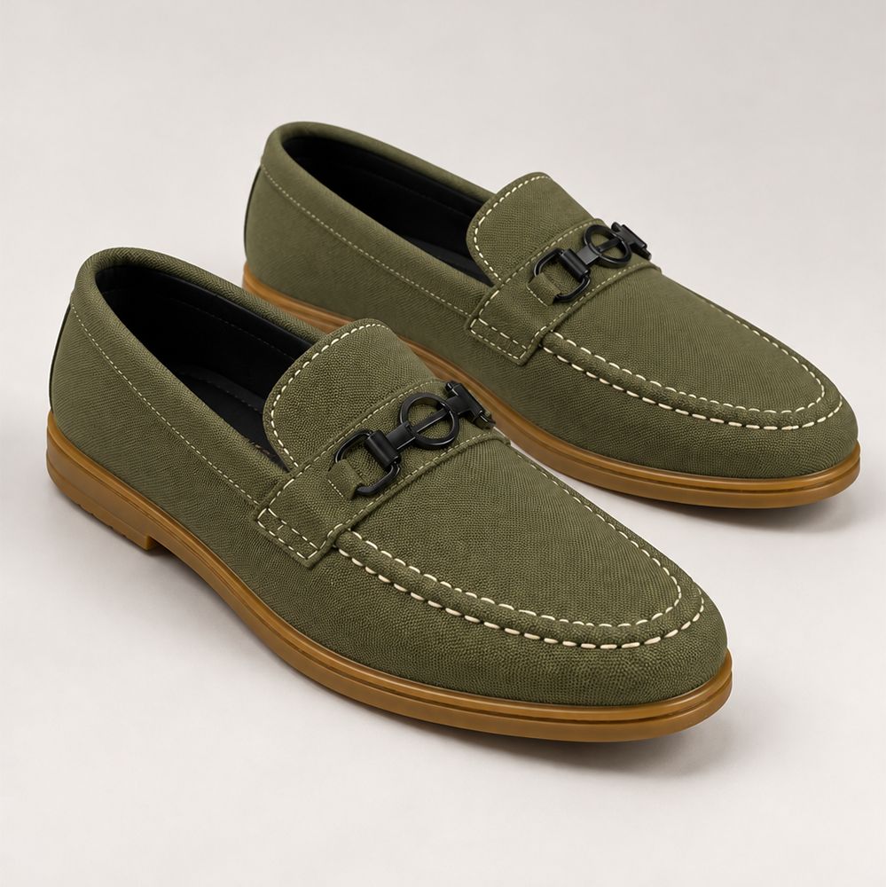 Wogo Milano Olive Loafers -02