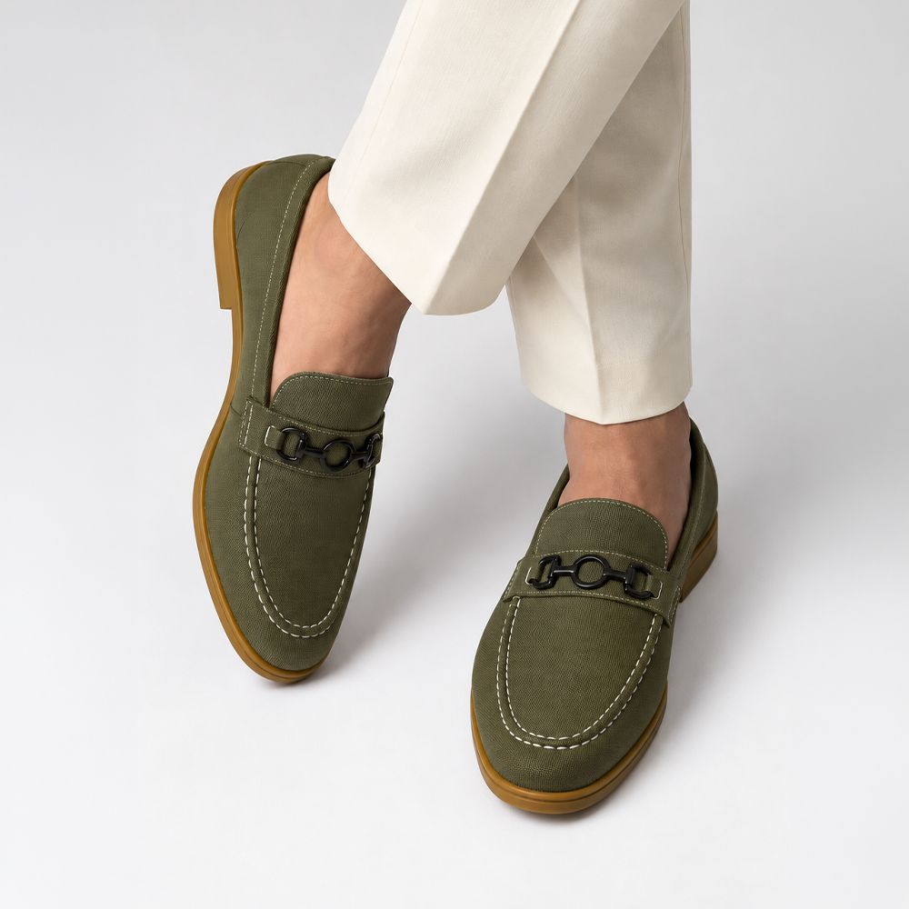 Wogo Milano Olive Loafers -02