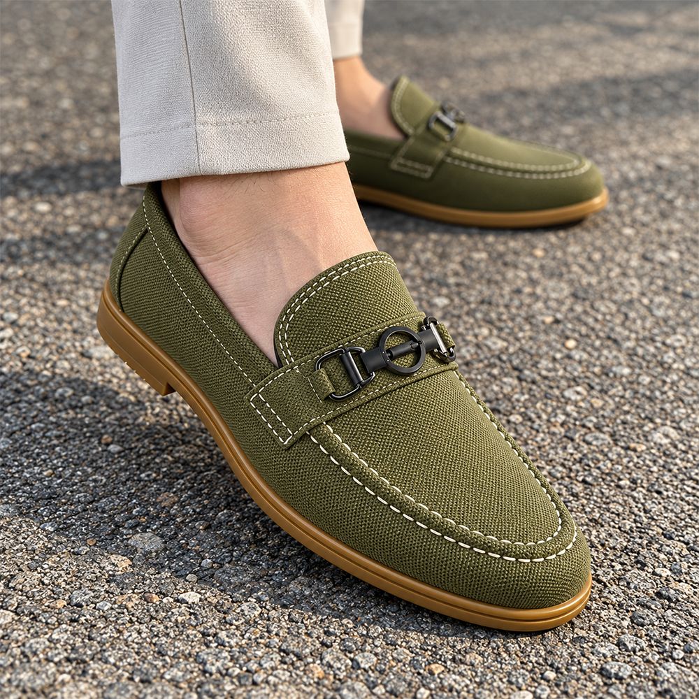 Wogo Milano Olive Loafers -02